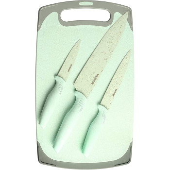 Winsor Cutting Board Knife Set, Green