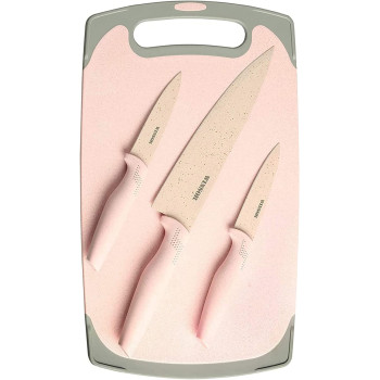 Winsor Cutting Board Knife Set, Pink