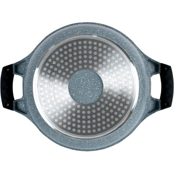 Winsor Cast Aluminum Granite Long Lasting Cookware, 3 Pieces, Grey