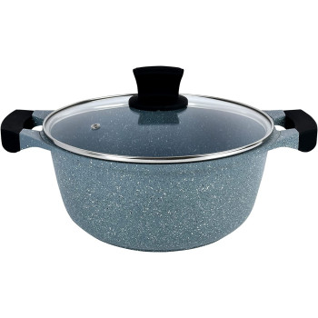 Winsor Cast Aluminum Granite Long Lasting Cookware, 3 Pieces, Grey