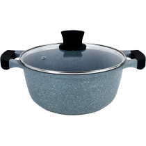 Winsor Cast Aluminum Granite Long Lasting Cookware, 3 Pieces, Grey