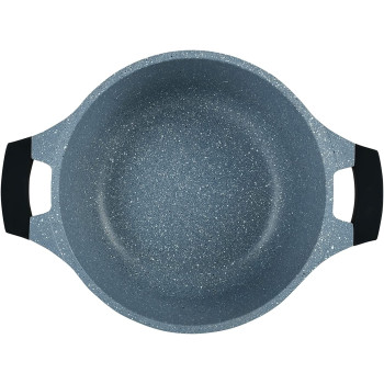 Winsor Cast Aluminum Granite Long Lasting Cookware, 3 Pieces, Grey