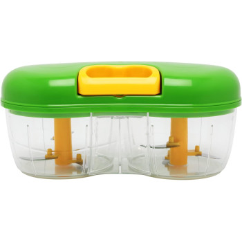 Winsor Twin Onion Chopper, Green - 2 In 1 Manual Vegetable Chopper (Green)
