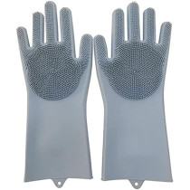 Winsor Silicone Scrubber Gloves, Multicolour