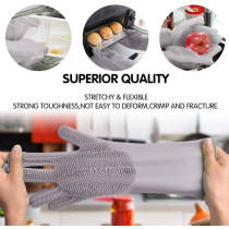 Winsor Silicone Scrubber Gloves, Multicolour