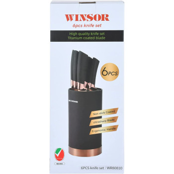Winsor Non Stick Knife Set, 6 Pieces