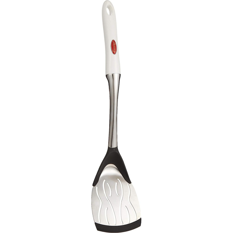 PRESTIGE Stainless Steel Slotted Turner, White - (PR53211)