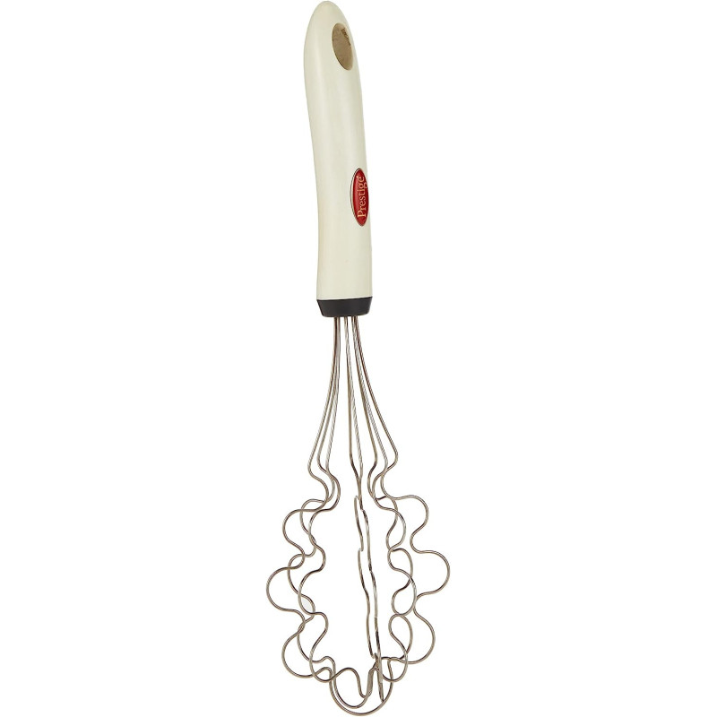 PRESTIGE Stainless Steel Egg Whisk, White (PR53218)