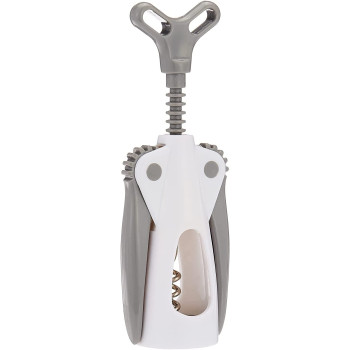PRESTIGE Plastic Winged Corkscrew Opener, White - (PR54052)