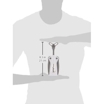 PRESTIGE Plastic Winged Corkscrew Opener, White - (PR54052)