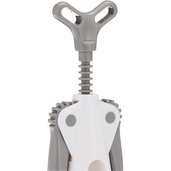 PRESTIGE Plastic Winged Corkscrew Opener, White - (PR54052)