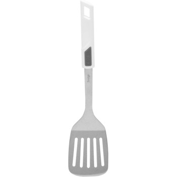 PRESTIGE Stainless Steel, Nylon Slotted Spatula Turner, Non Stick With Easy Grip Big Hanle, Good For Omlette, Fish And Pancake Flipper (PR54411)