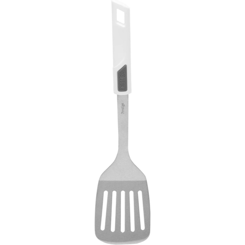 PRESTIGE Stainless Steel, Nylon Slotted Spatula Turner, Non Stick With Easy Grip Big Hanle, Good For Omlette, Fish And Pancake Flipper (PR54411)