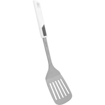 PRESTIGE Stainless Steel, Nylon Slotted Spatula Turner, Non Stick With Easy Grip Big Hanle, Good For Omlette, Fish And Pancake Flipper (PR54411)