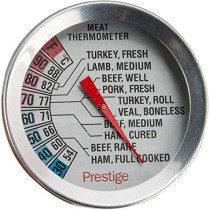 PRESTIGE Meat Thermometer, Silver, H 9.4 X W 21.2 X D 5.4 Cm (PR54526)