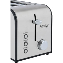 PRESTIGE 2 Slice Stainless Steel Toaster, Silver (PR54905)