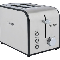 PRESTIGE 2 Slice Stainless Steel Toaster, Silver (PR54905)