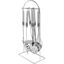 PRESTIGE Progrip Utensil Set & Chrome Stand, 6 Piece (PR55185)