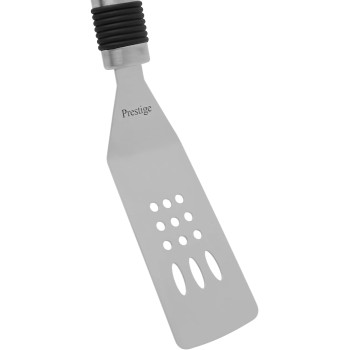PRESTIGE Eco Stainless Steel Mini Turner With Rubber Grip Silver - (PR55813)