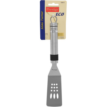 PRESTIGE Eco Stainless Steel Mini Turner With Rubber Grip Silver - (PR55813)