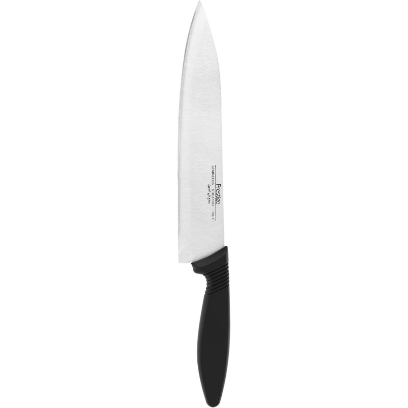 PRESTIGE Chef'S Knife - Abs Handle, Black, Stainless Steel Material (PR56004)