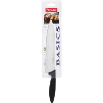 PRESTIGE Chef'S Knife - Abs Handle, Black, Stainless Steel Material (PR56004)