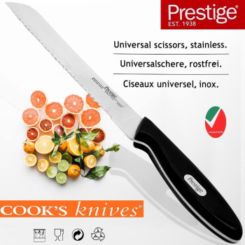 PRESTIGE Bread Knife, Black (PR56107)