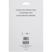 PRESTIGE Biscuit Cutter Set Of 12 Piece Pr5685, Silver, 156 Grams, Stainless Steel (PR5685)