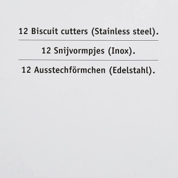 PRESTIGE Biscuit Cutter Set Of 12 Piece Pr5685, Silver, 156 Grams, Stainless Steel (PR5685)
