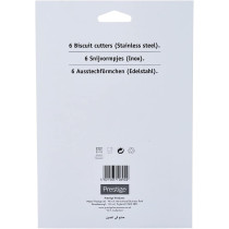 PRESTIGE Biscuit Cutters, 6 Pieces, Silver (PR5686)