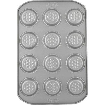 PRESTIGE Bakemaster 2 Single Non-Stick Bun Tray, 12 Cup (PR57128)