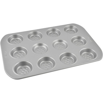 PRESTIGE Bakemaster 2 Single Non-Stick Bun Tray, 12 Cup (PR57128)