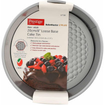 PRESTIGE Loose Based Cake Tin, 20 Cm, Grey (PR57130)
