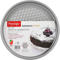 PRESTIGE Non Stick Sandwich Tin, 20 Cm, Grey (PR57131)