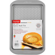 PRESTIGE Bakemaster 2 - Single Non-Stick Swiss Roll Tray,Grey,25 X 11 X 2 Centimeters (PR57136)