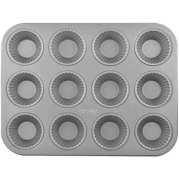 PRESTIGE Bake Master 2 French Muffin Pan, 12 Cup, Grey (PR57153)