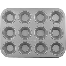 PRESTIGE Bake Master 2 French Muffin Pan, 12 Cup, Grey (PR57153)