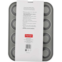 PRESTIGE Bake Master 2 French Muffin Pan, 12 Cup, Grey (PR57153)