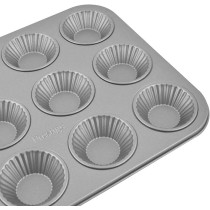 PRESTIGE Bake Master 2 French Muffin Pan, 12 Cup, Grey (PR57153)
