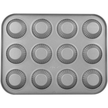 PRESTIGE Bake Master 2 French Muffin Pan, 12 Cup, Grey (PR57153)