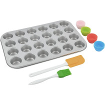 PRESTIGE Mini Muffin Pan Set, 24 Cup, Multicolour (PR57157)