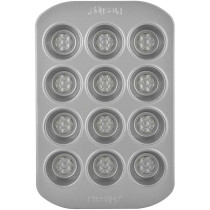 PRESTIGE Non Stick Mini Muffin Pan, 12 Cup, Grey (PR57448)