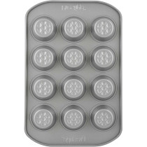 PRESTIGE Non Stick Mini Muffin Pan, 12 Cup, Grey (PR57448)