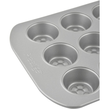 PRESTIGE Non Stick Mini Muffin Pan, 12 Cup, Grey (PR57448)