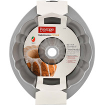 PRESTIGE Non Stick Fluted Mold, 25 Cm, Grey (PR57449)