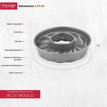 PRESTIGE Bake Master 2 Jelly Mould, Grey (PR57501)