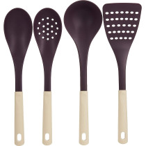 PRESTIGE Kitchen Nylon Tools, Set Of 4- Piece, Black, Plastic Material (PR59557)