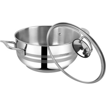 Prestige Stainless Steel Cookware Set, 9 Piece, Silver (PR7001)