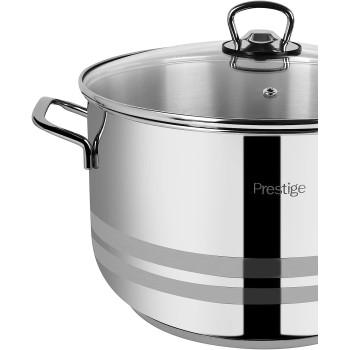 Prestige Stainless Steel Cookware Set, 9 Piece, Silver (PR7001)