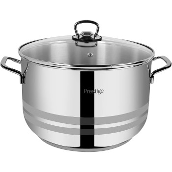 Prestige Stainless Steel Cookware Set, 9 Piece, Silver (PR7001)